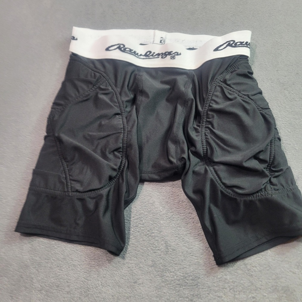 Rawlings Sliding Shorts Kids Medium Black Padded Baseball Softball Athletic Gear